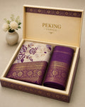 Elegant Floral Banarasi Silk Saree with Rich Zari Border & Pallu - WINE