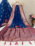Regal  Silk Saree with Grand Zari Work -BLUE