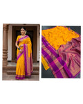 Gulmohar Premium Weave Saree - ORANGE