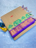 Classic Elephant Motif Designer Saree - CERAM