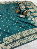 Pure Soft Banarasi rama Silk Saree