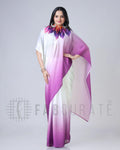 New Fancy Soft Crepe purple  Silk Saree