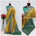 KANIJIVARAM PREMIUM SOFT yellow SILK SAREE