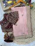 Vaidehi Rangoli Silk Saree -PEACH