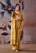 Elegant Floral Designer Saree - YELLOW